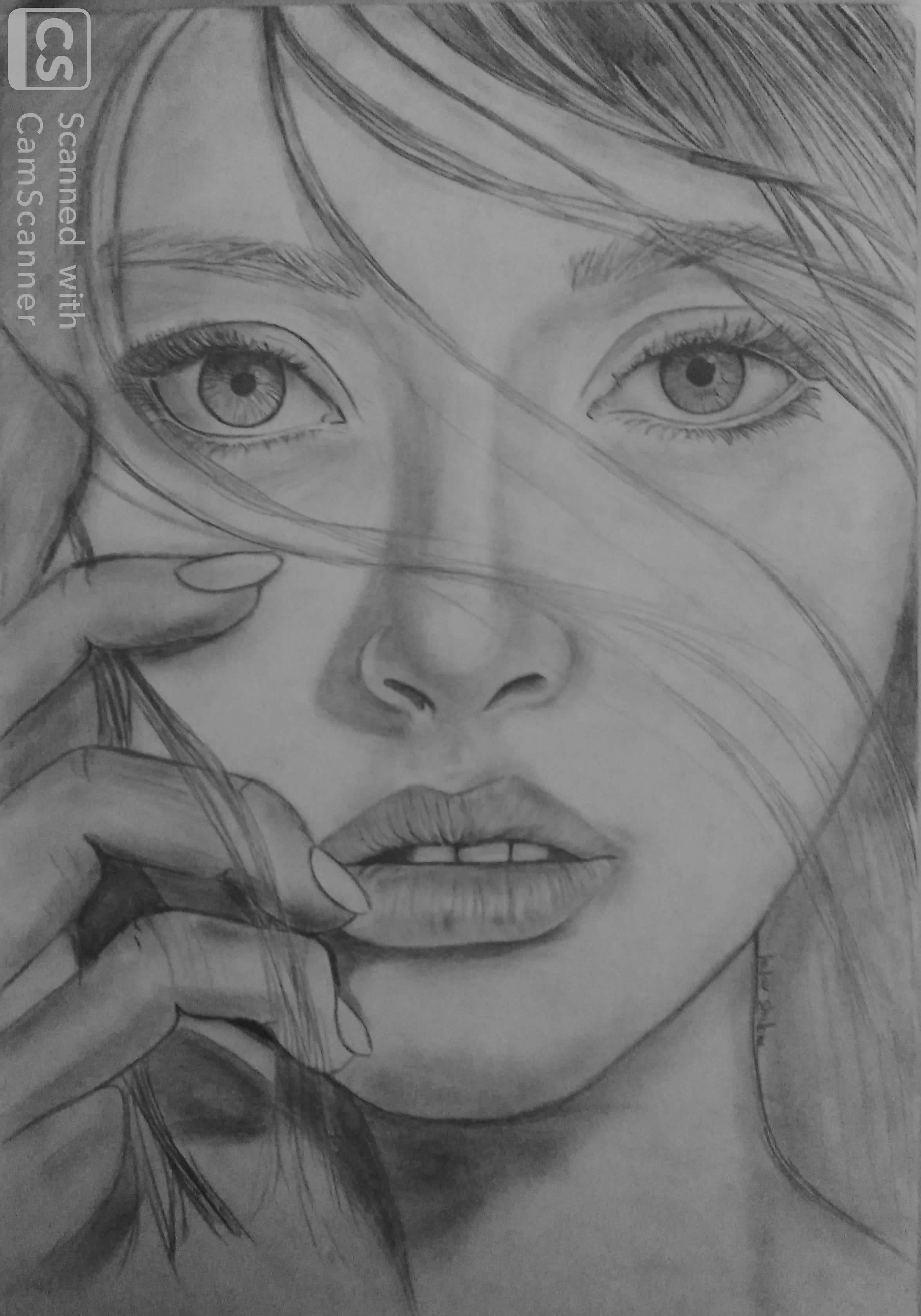 דיוקן - עיפרון