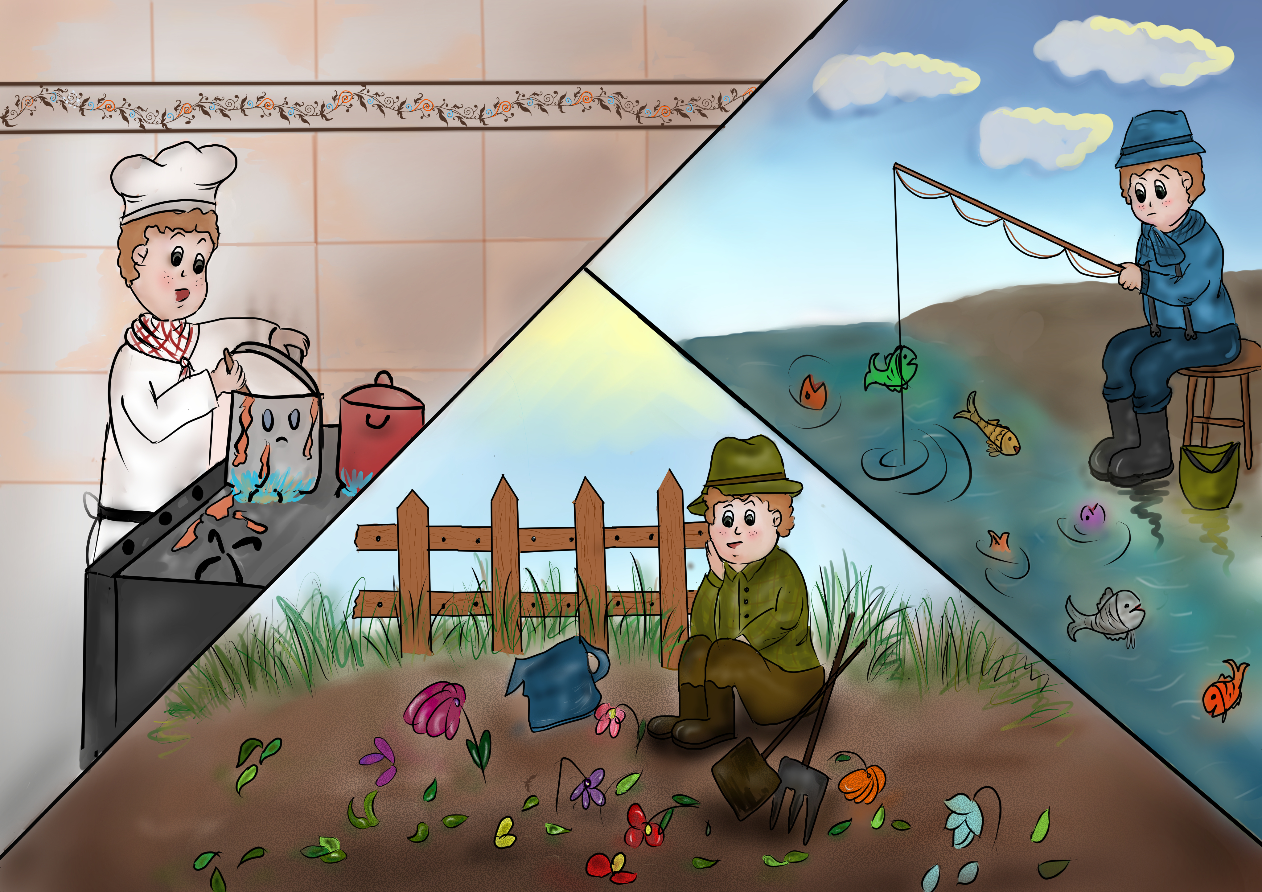 דייג+גנן+טבח