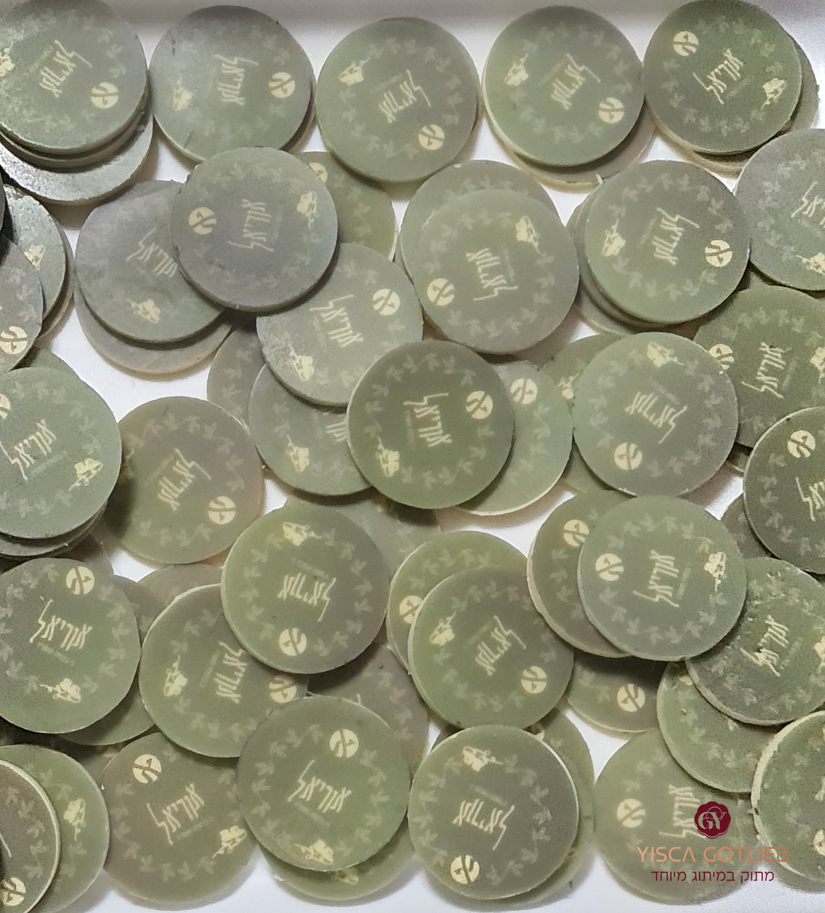 דסקיות שוקולד ממותגות לבר מצווה