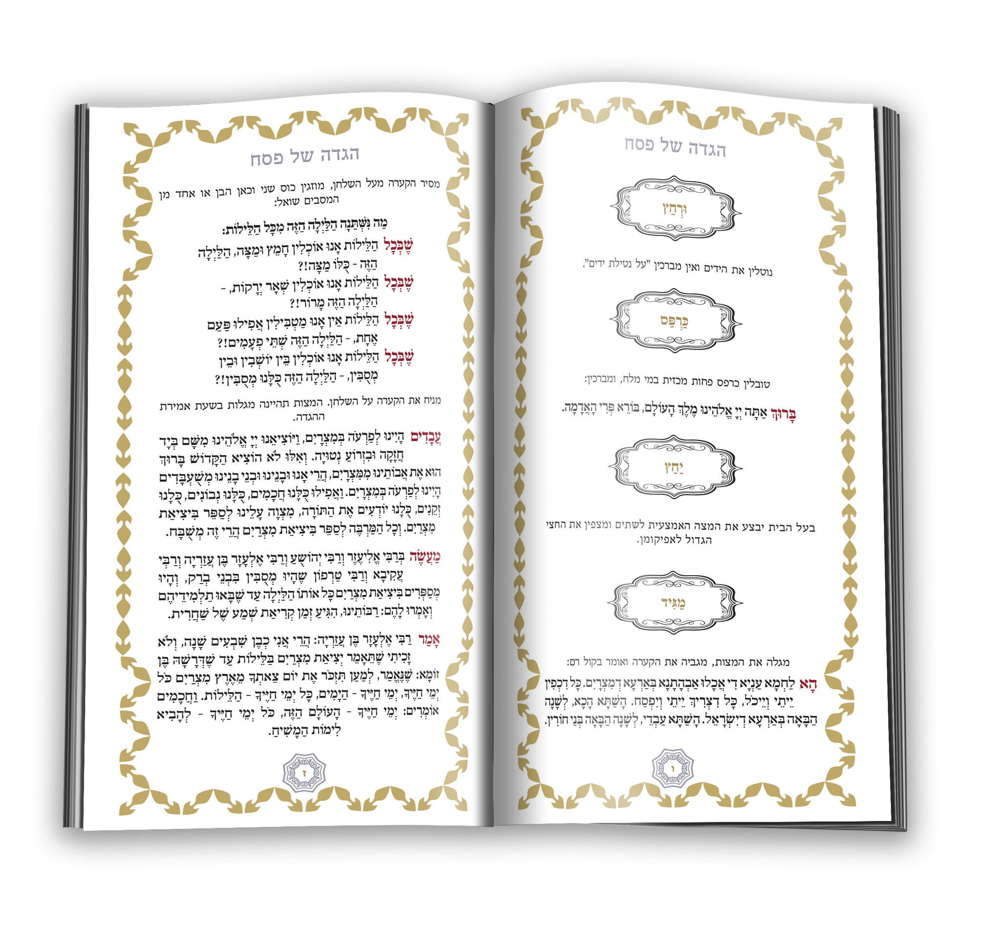 הגדה מהודרת לפסח spread 3