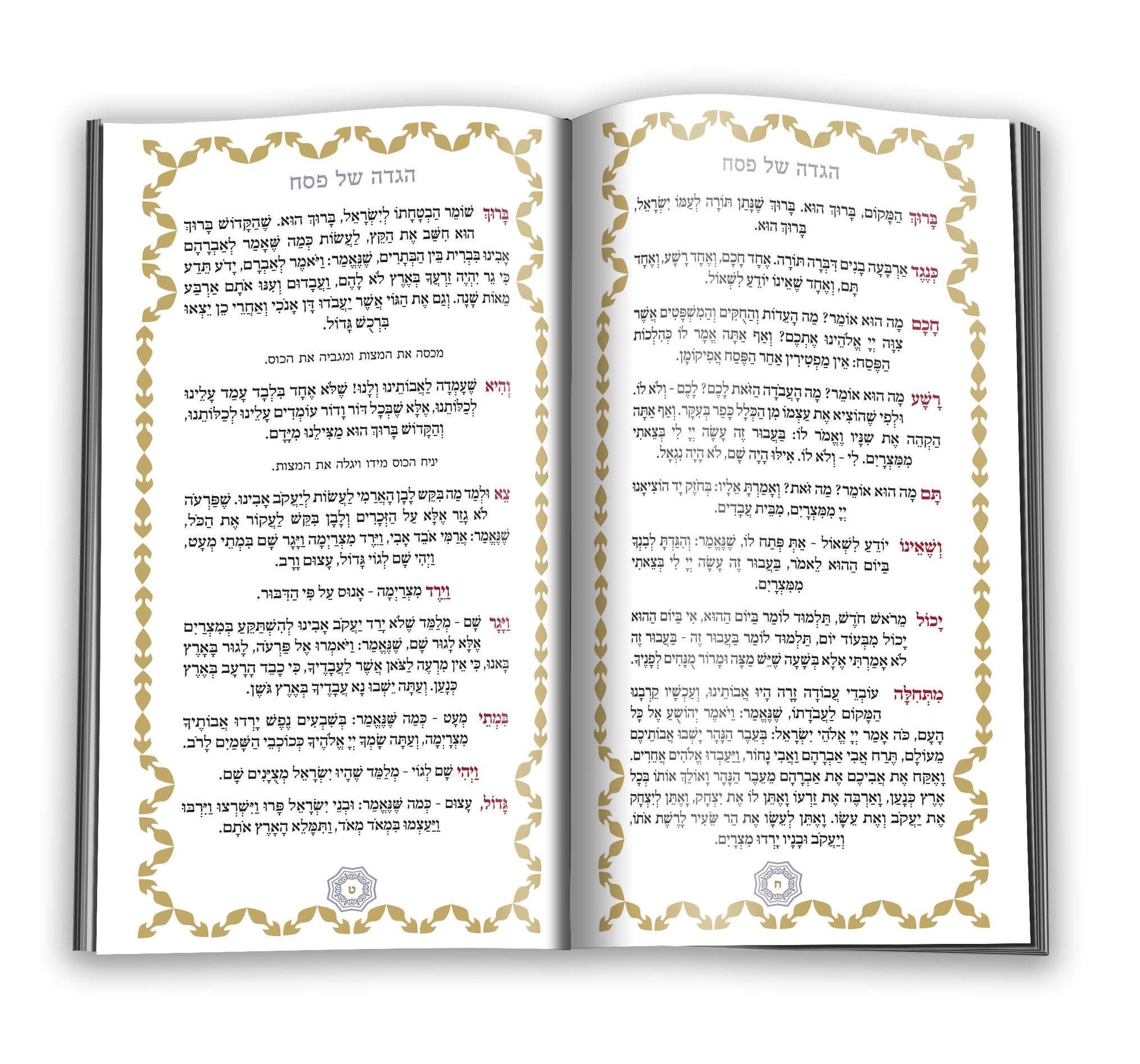 הגדה מהודרת לפסח spread 4