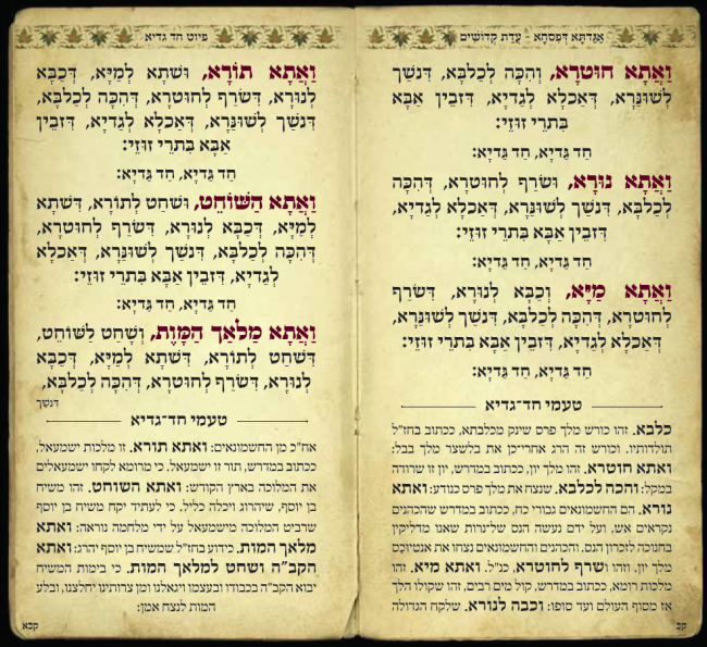 הגדה של פסח-נוסח תימן