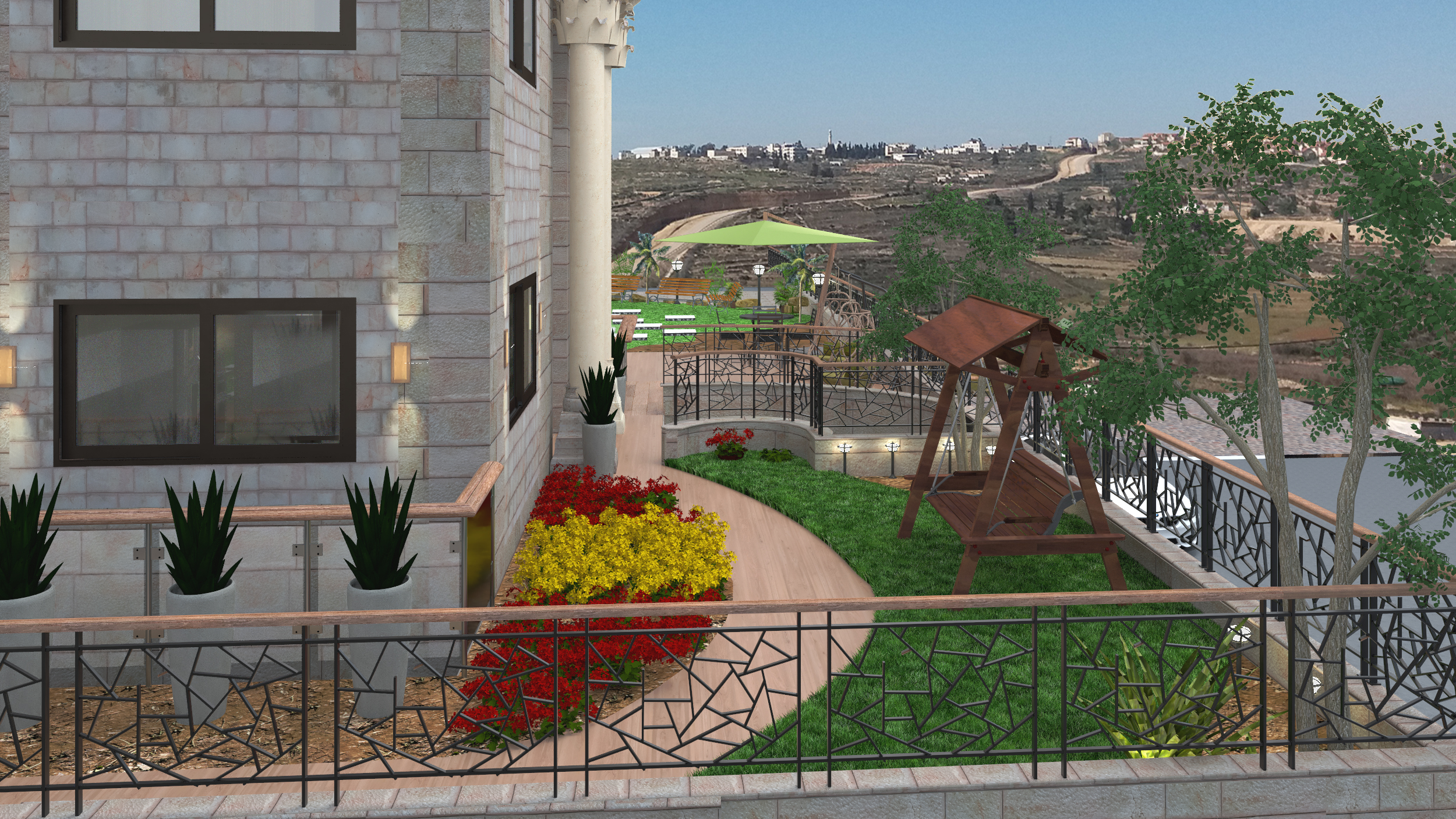 הדמיה - חצר קידמית