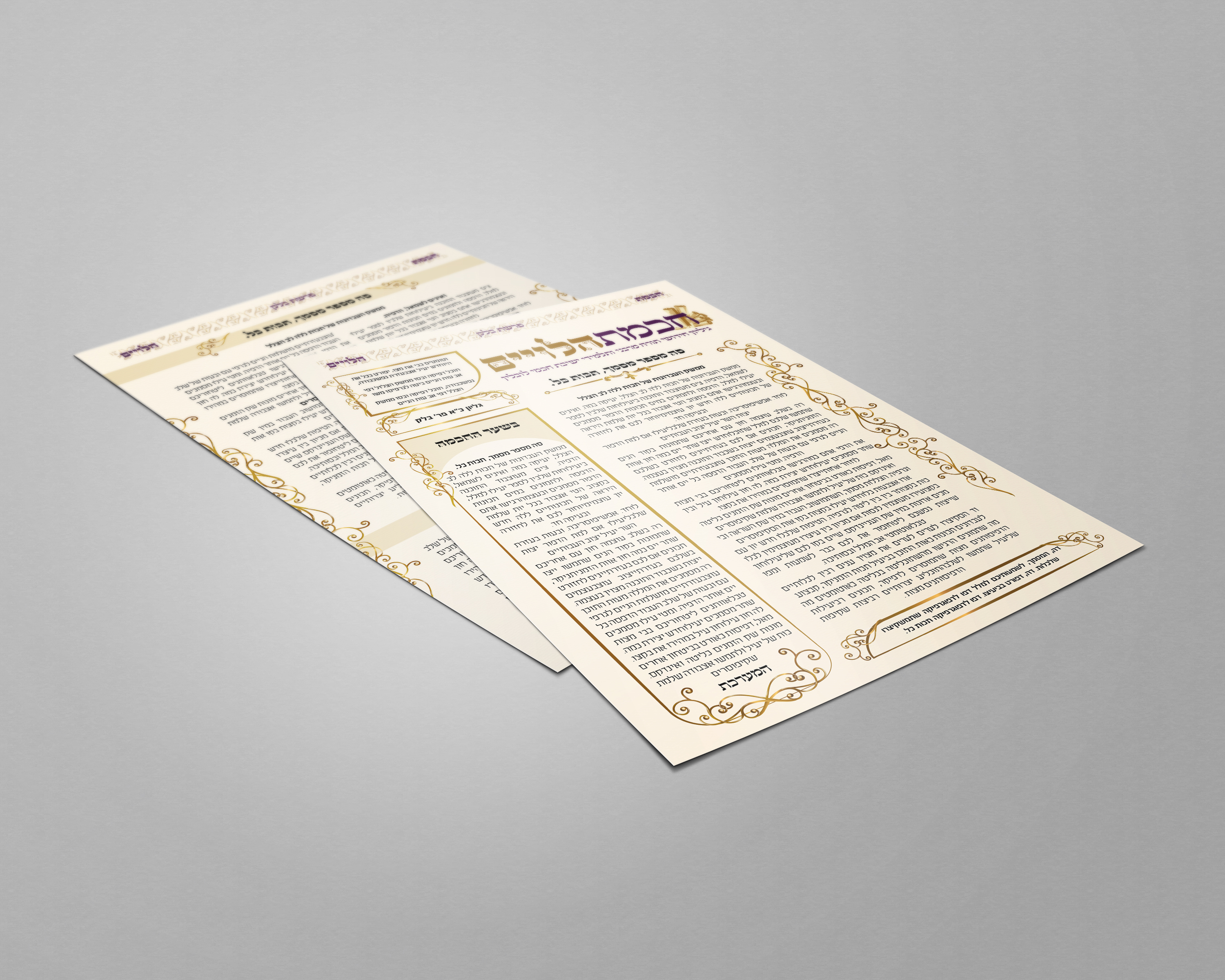 הדמיה לעלון חכמת הלויים