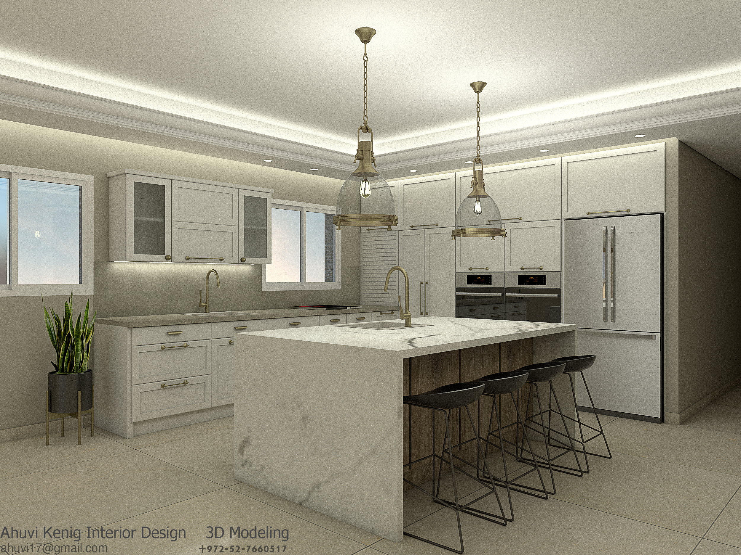 הדמיה מטבח בית אל