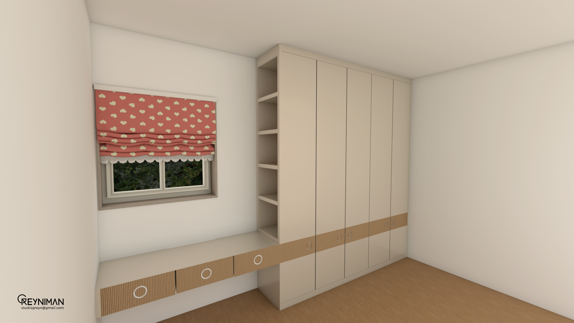 הדמיית ארון חיצוני.