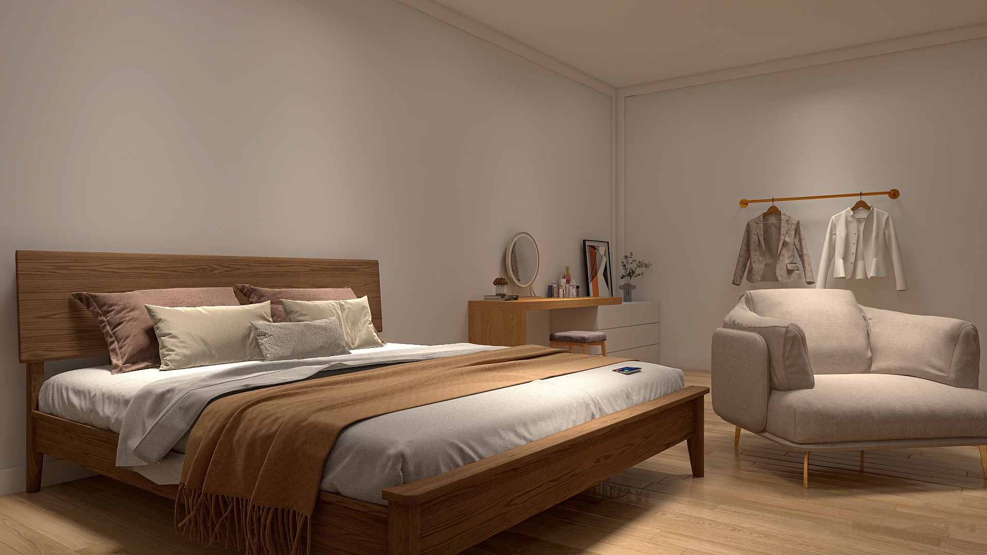 הדמיית חדר שינה