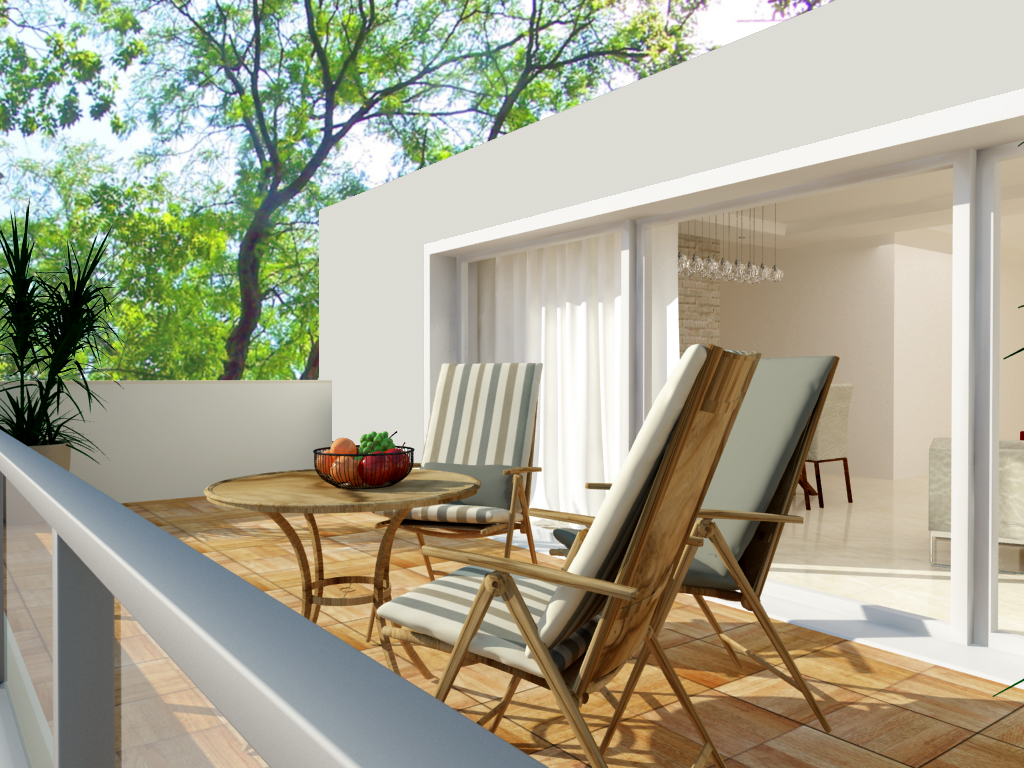 הדמיית מרפסת