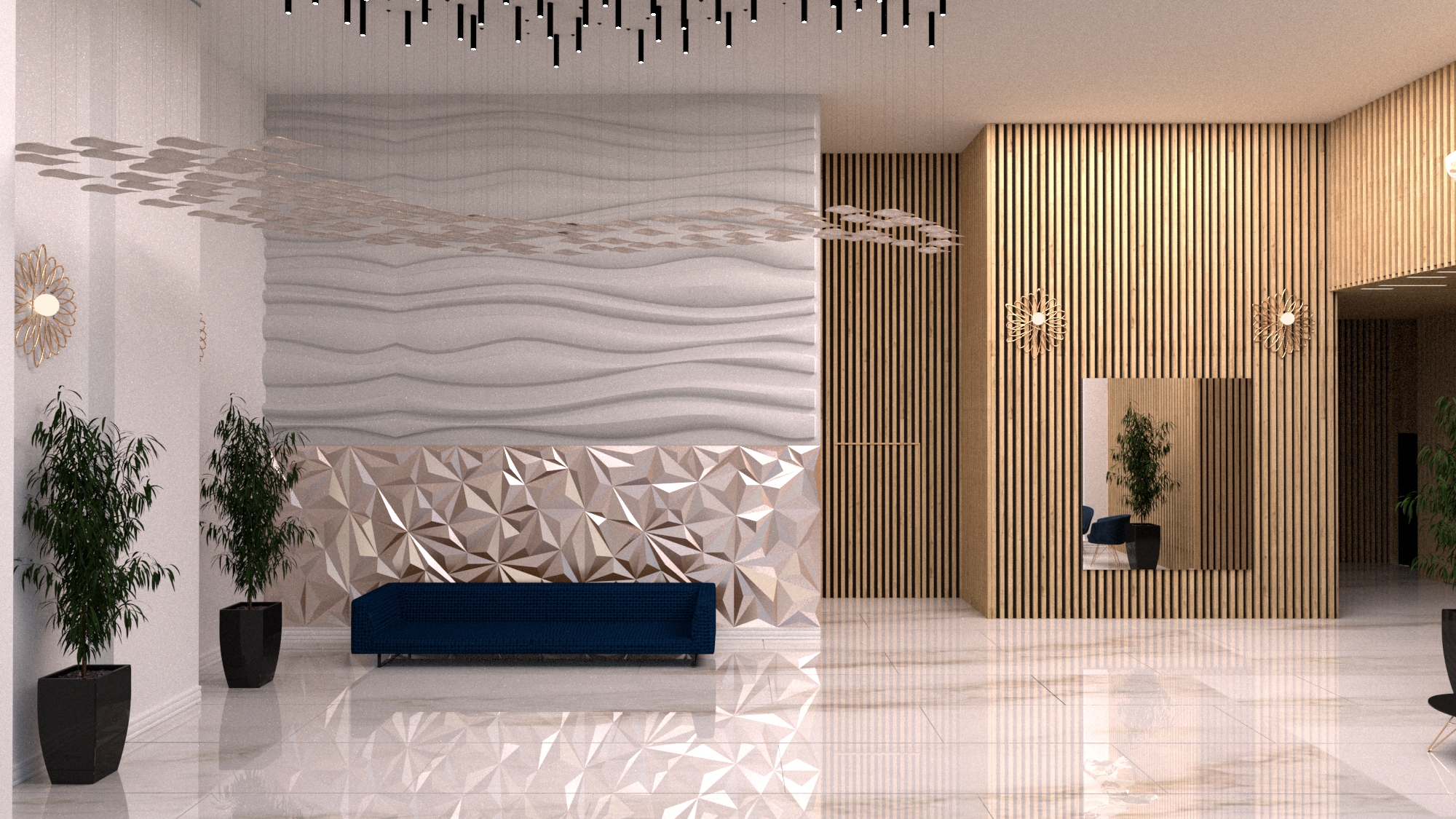 הדמיית פנים ללובי