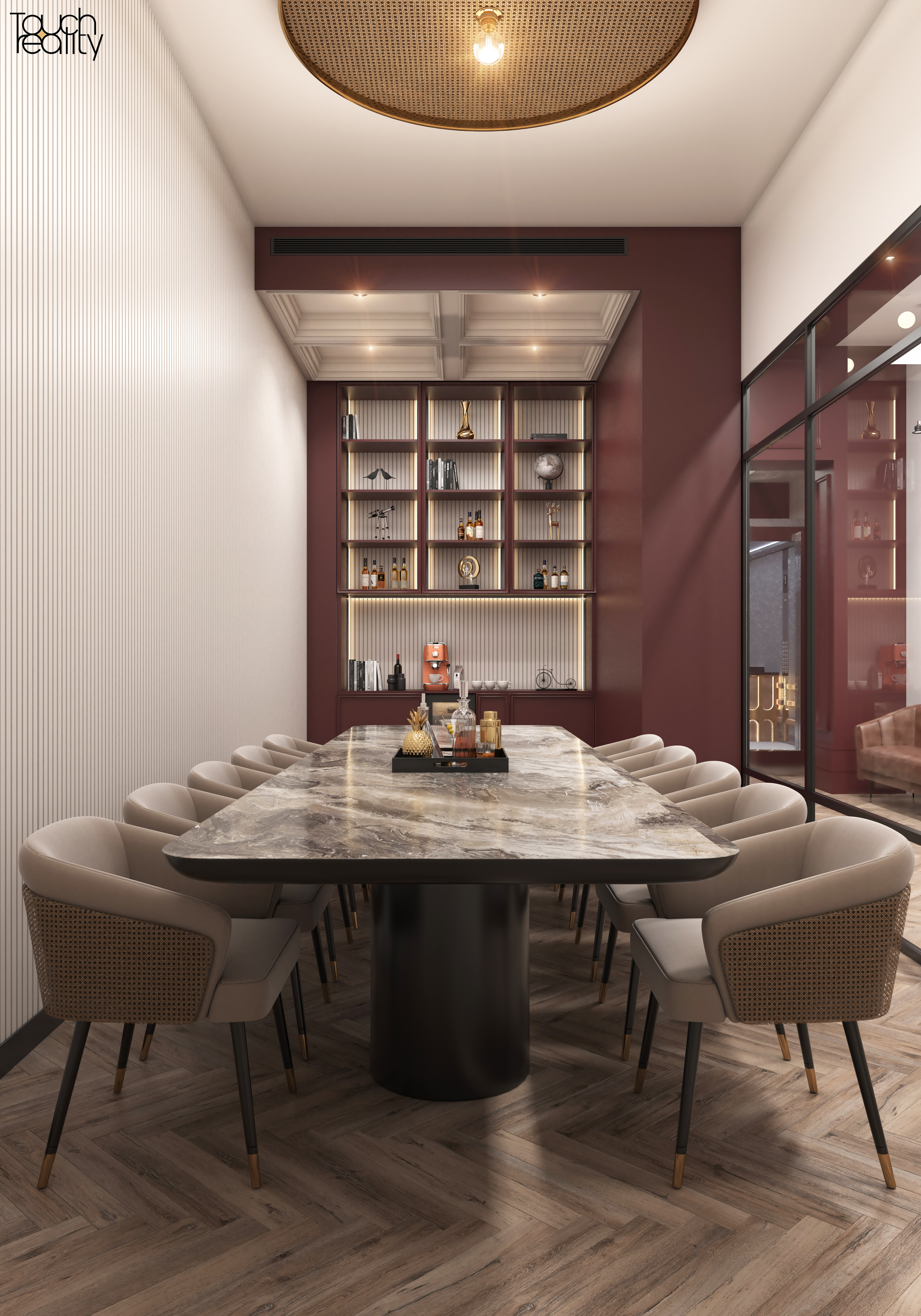 הדמית פנים חדר ישיבות - אולם אירועים SERA