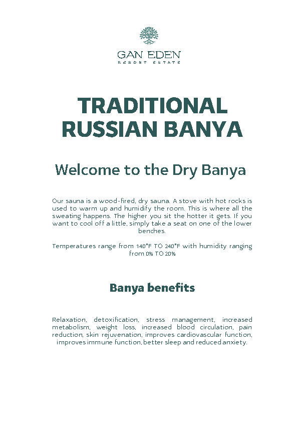 הוראות לסאונה יבשה