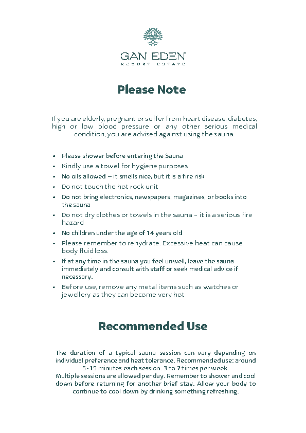 הוראות לסאונה רטובה