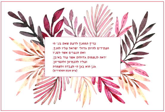 הזמנה למדריכות קדמי