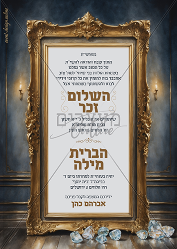 הזמנה לשלום זכר וברית