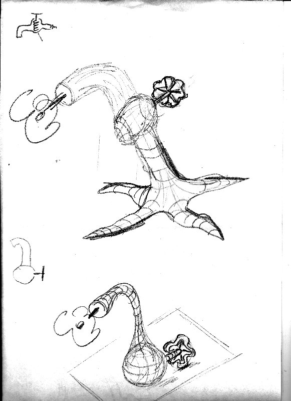 היינו אמורים לעצב אגרטל עבור פרח אחד...
ניסיתי ליצור קונספט של פרח אחד שעוטף את האגרטל ובעצם גם מחזיק את עצמו....