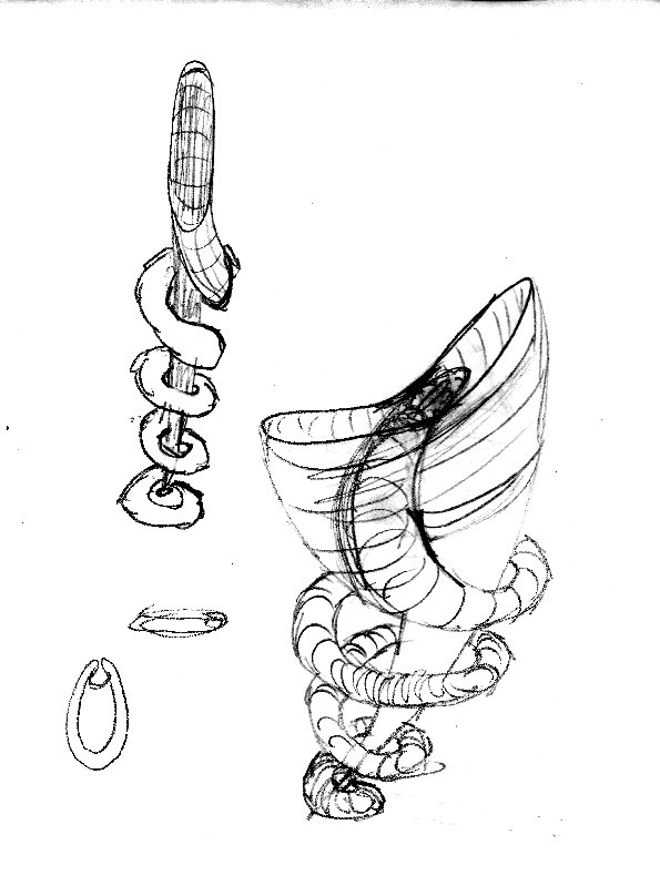 היינו אמורים לעצב אגרטל עבור פרח אחד...
ניסיתי ליצור קונספט של פרח אחד שעוטף את האגרטל ובעצם גם מחזיק את עצמו....