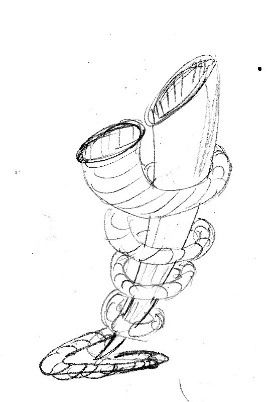 היינו אמורים לעצב אגרטל עבור פרח אחד...
ניסיתי ליצור קונספט של פרח אחד שעוטף את האגרטל ובעצם גם מחזיק את עצמו....