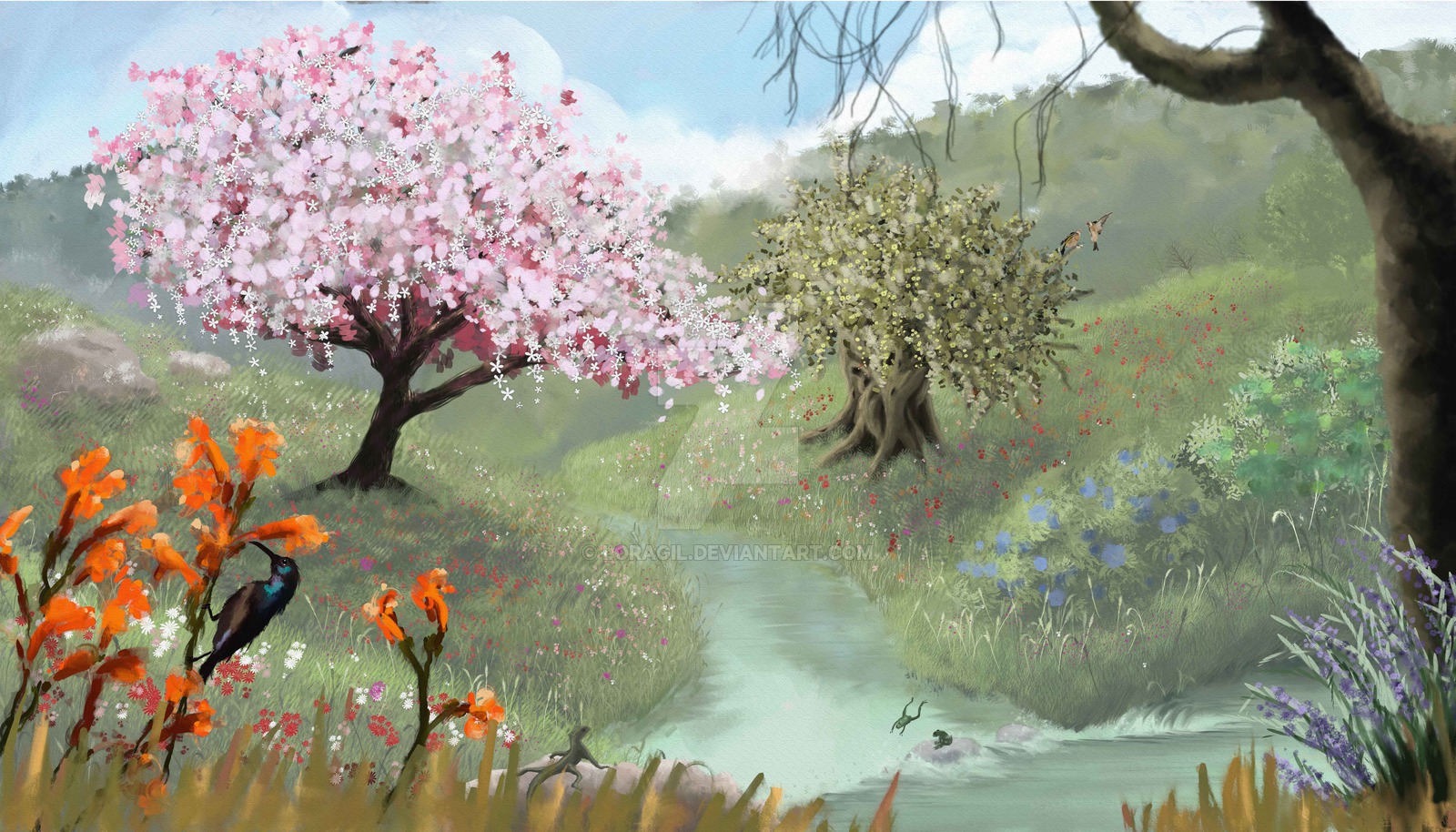 הציור בהזמנה הראשון שלי. רקע לאחד השירים בדיסק שירי ילדים באנימציה של חווה אלברשטיין