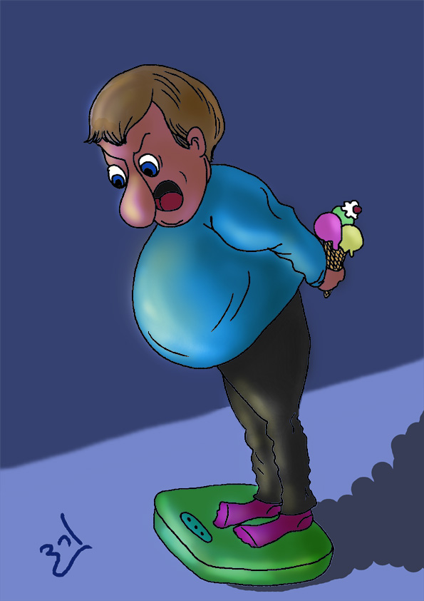 השמן והגלידה