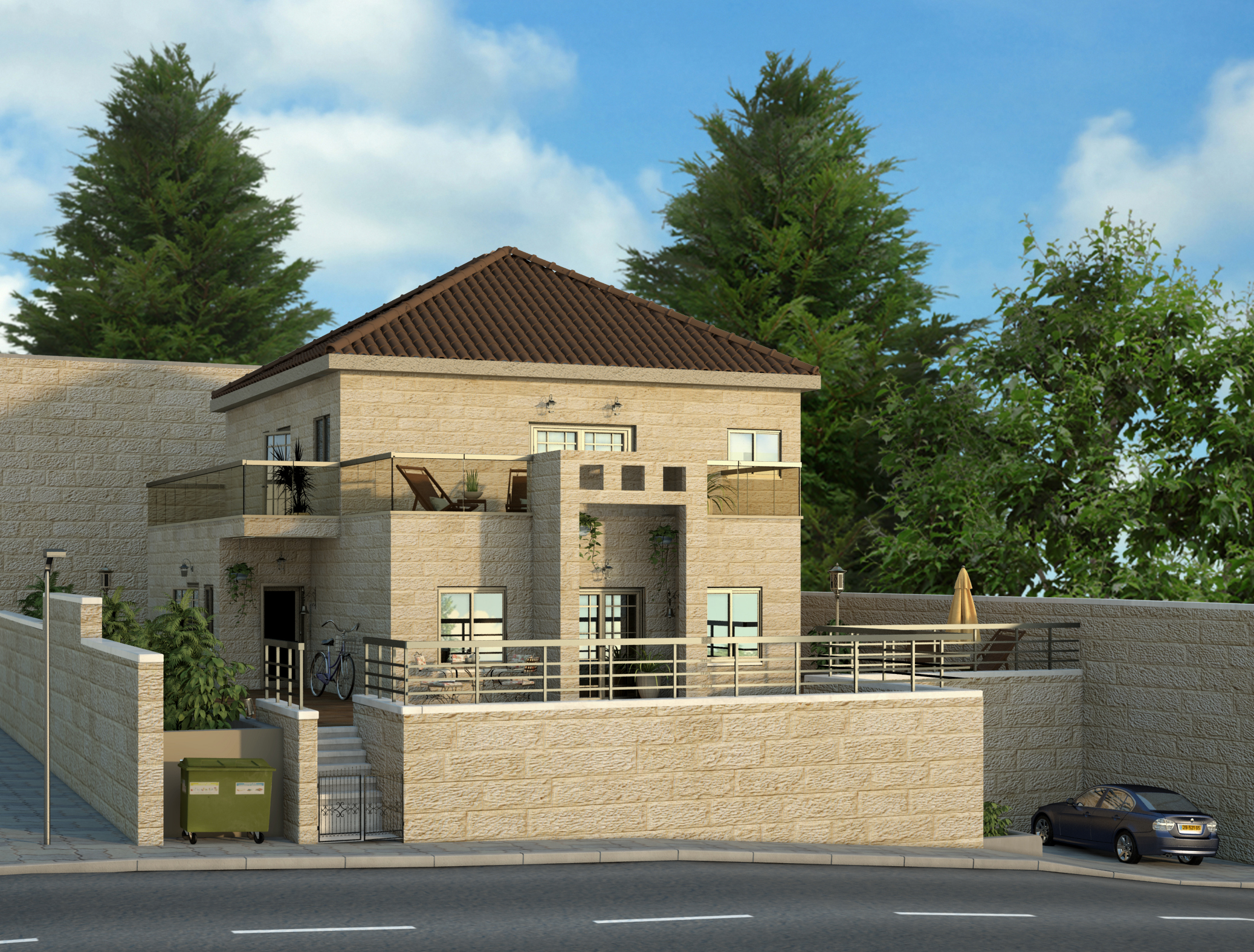 וילה ביתר   הדמיית יום