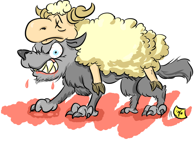 זאב בלבוש כבש