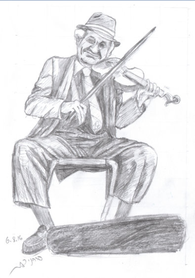 זקן עם כינור