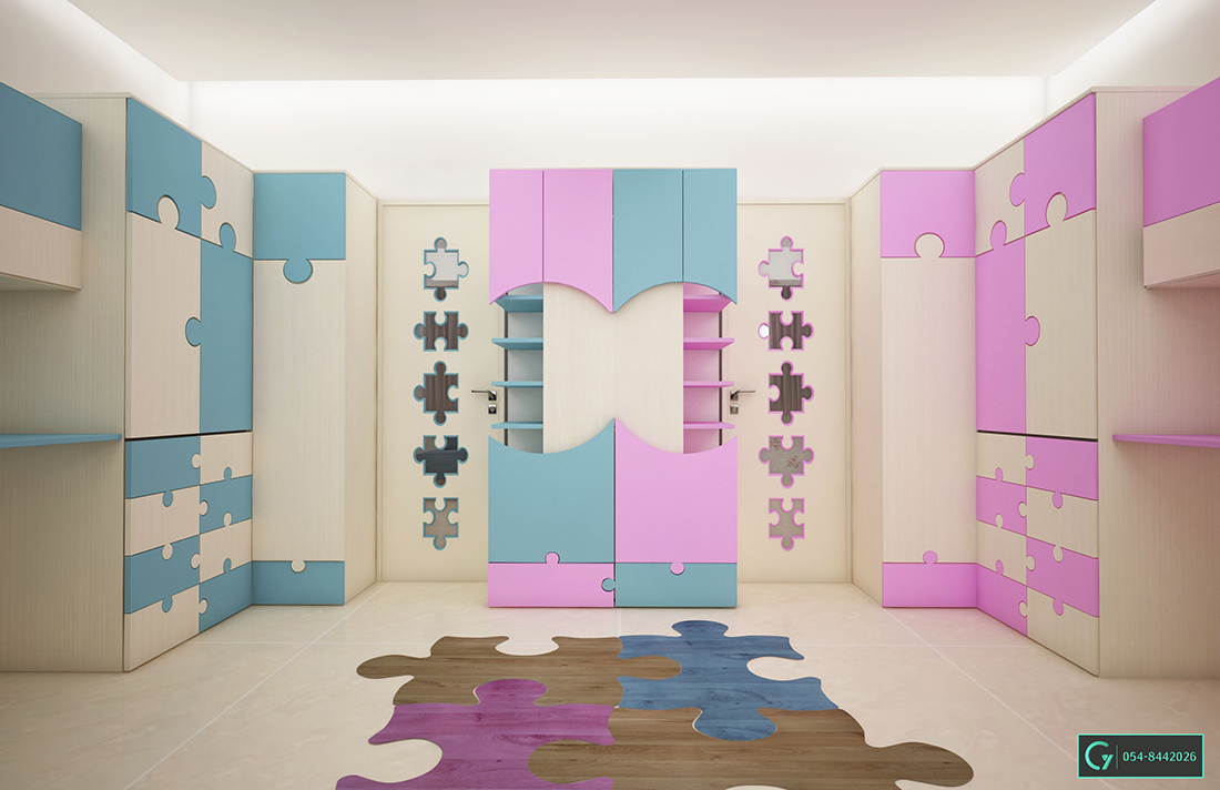 חדר ילדים ע"פ תוכנית אדריכלית