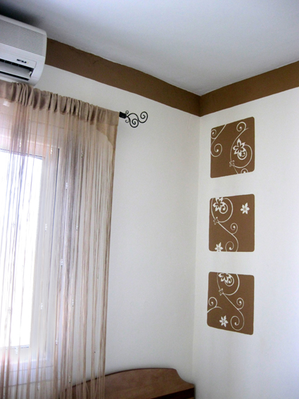 חדר שינה אחרי צביעה