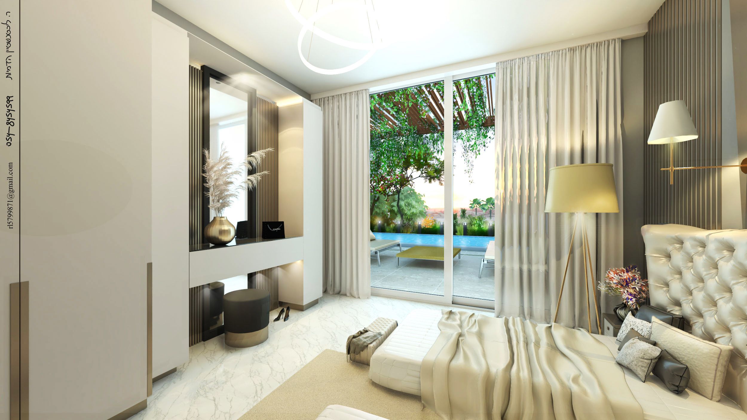 חדר שינה - נוף פתוח