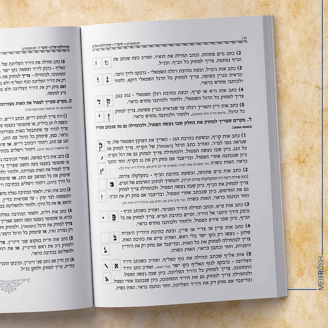 חוברת לימוד סת''ם הדמיה MeirRoshDesign2