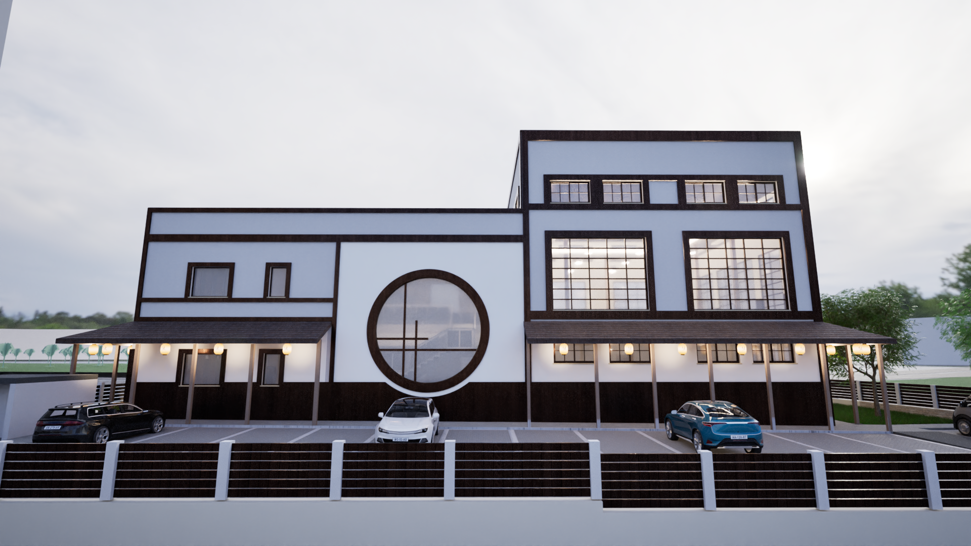 חזית דרומית (אחורית)