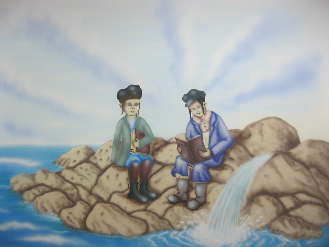 חלר מציור קיר בחיידר גור-אשדוד .