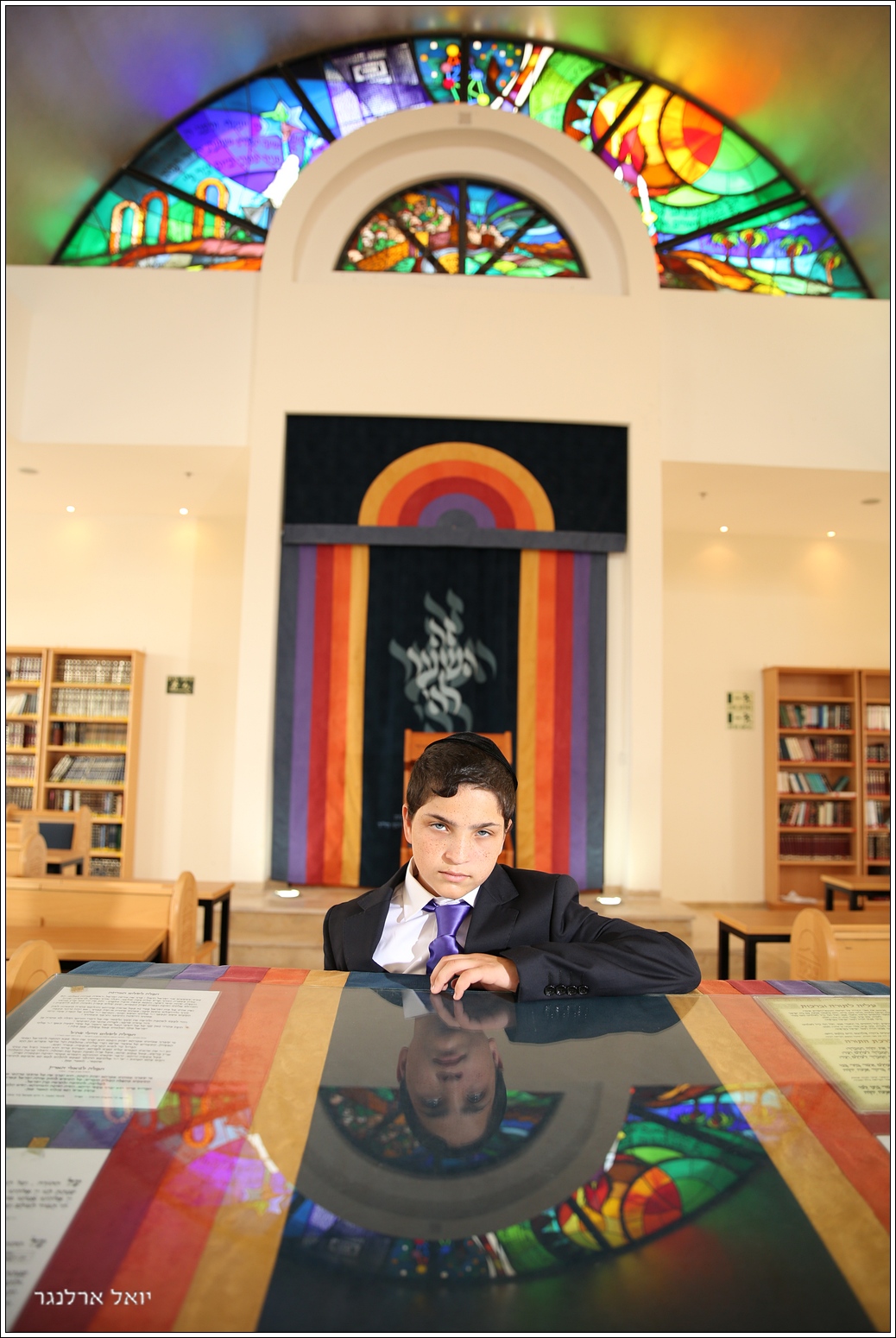 חתן בר מצוה בבית כנסת