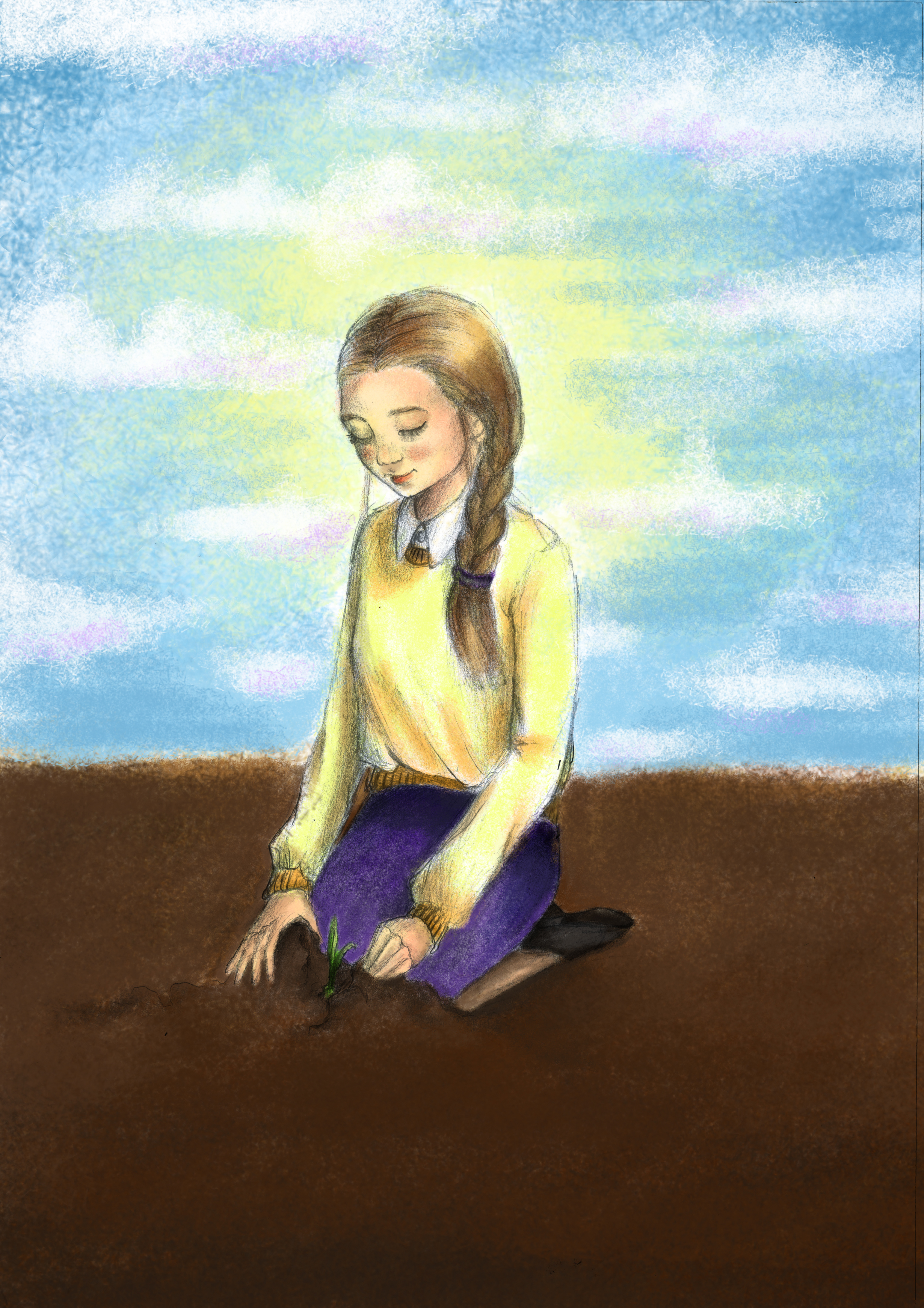 ידני+ צביעה במחשב