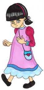 ילדה ביישנית