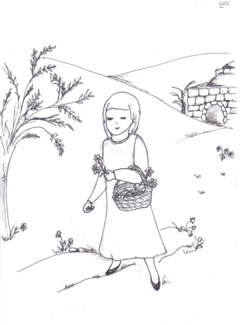 ילדה בצפת של פעם