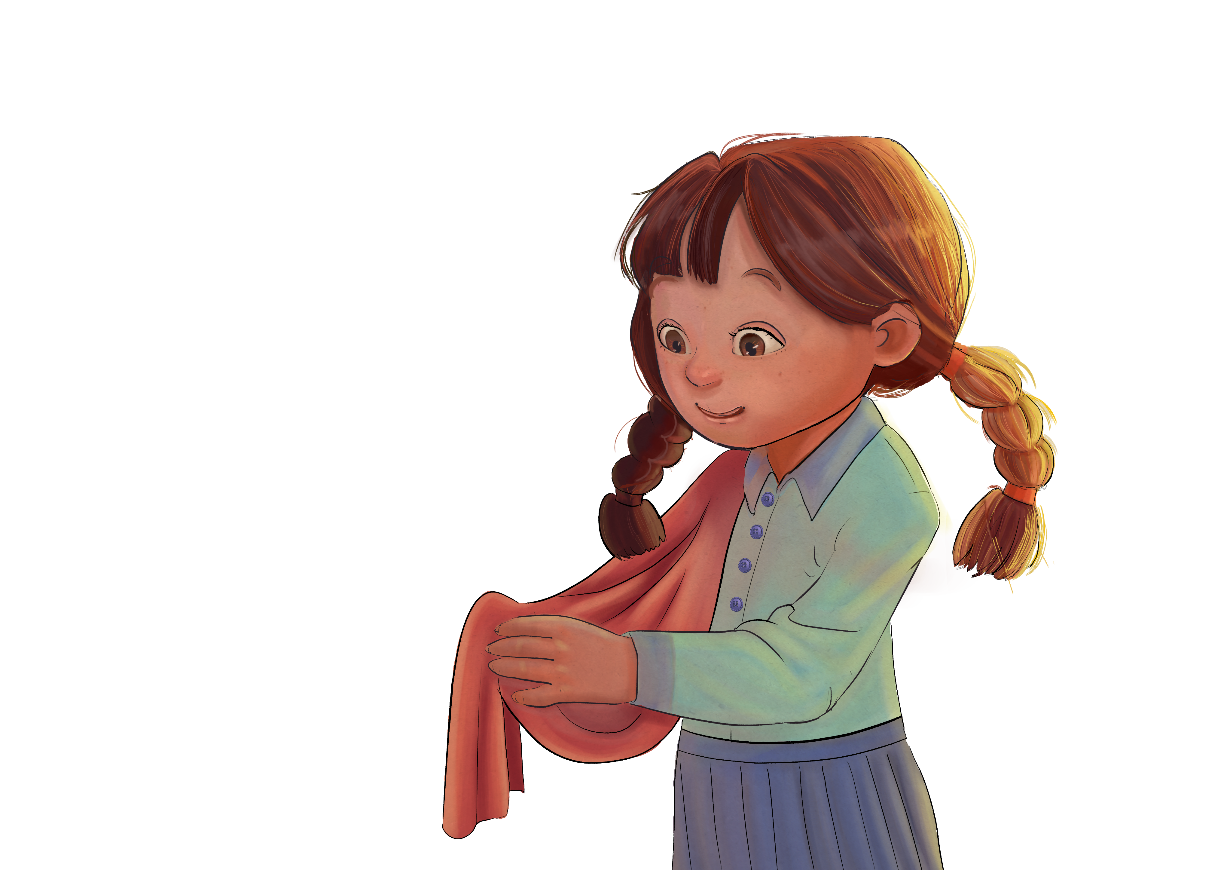 ילדה מנגבת רקע שקוף.png