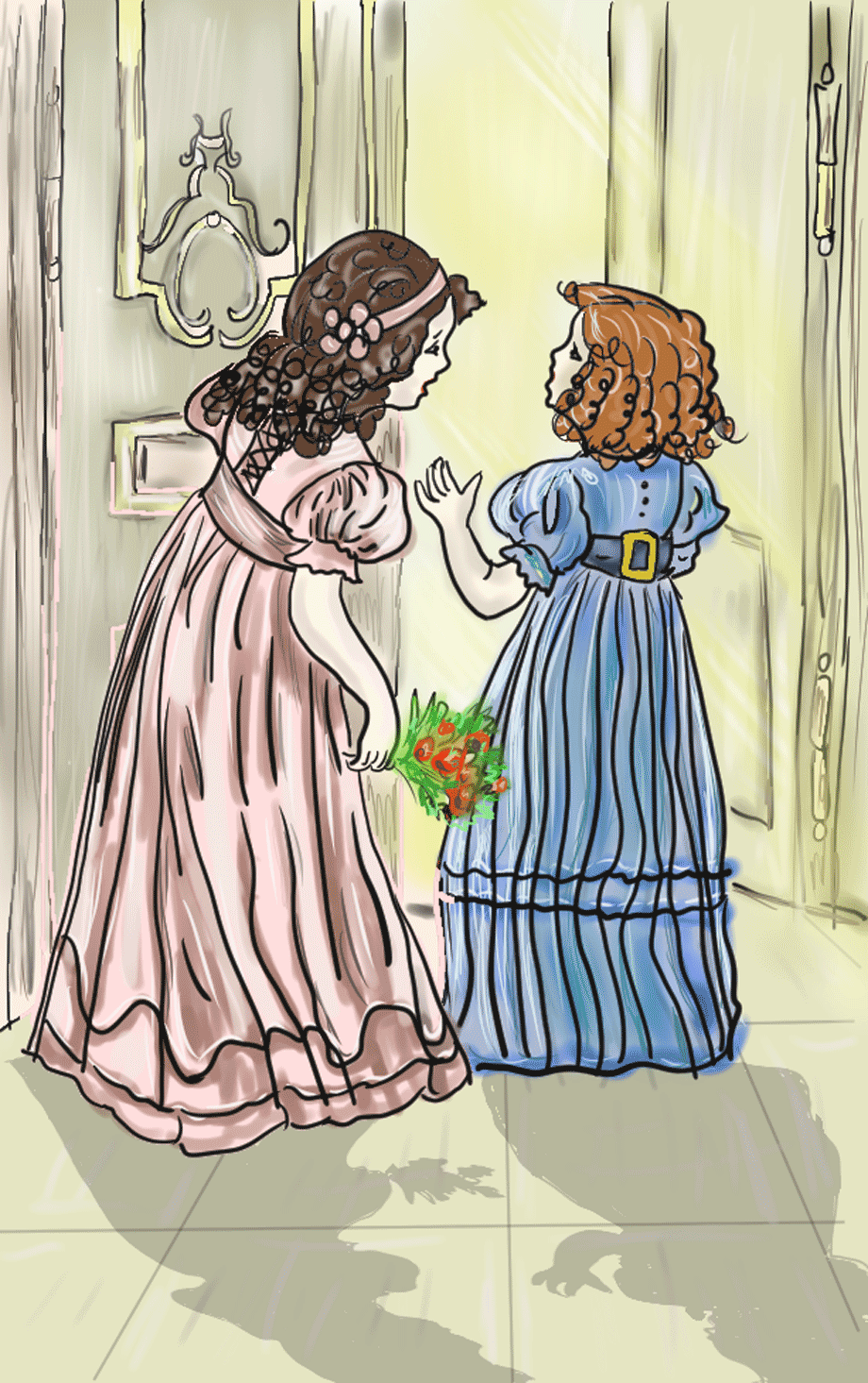 ילדות ופרחים