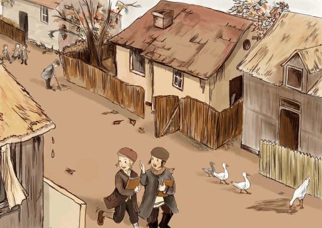 ילדים בעיירה