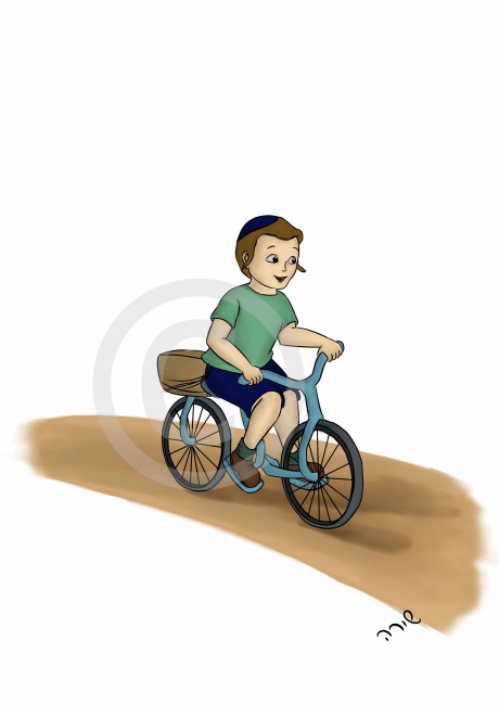 ילד באופנים