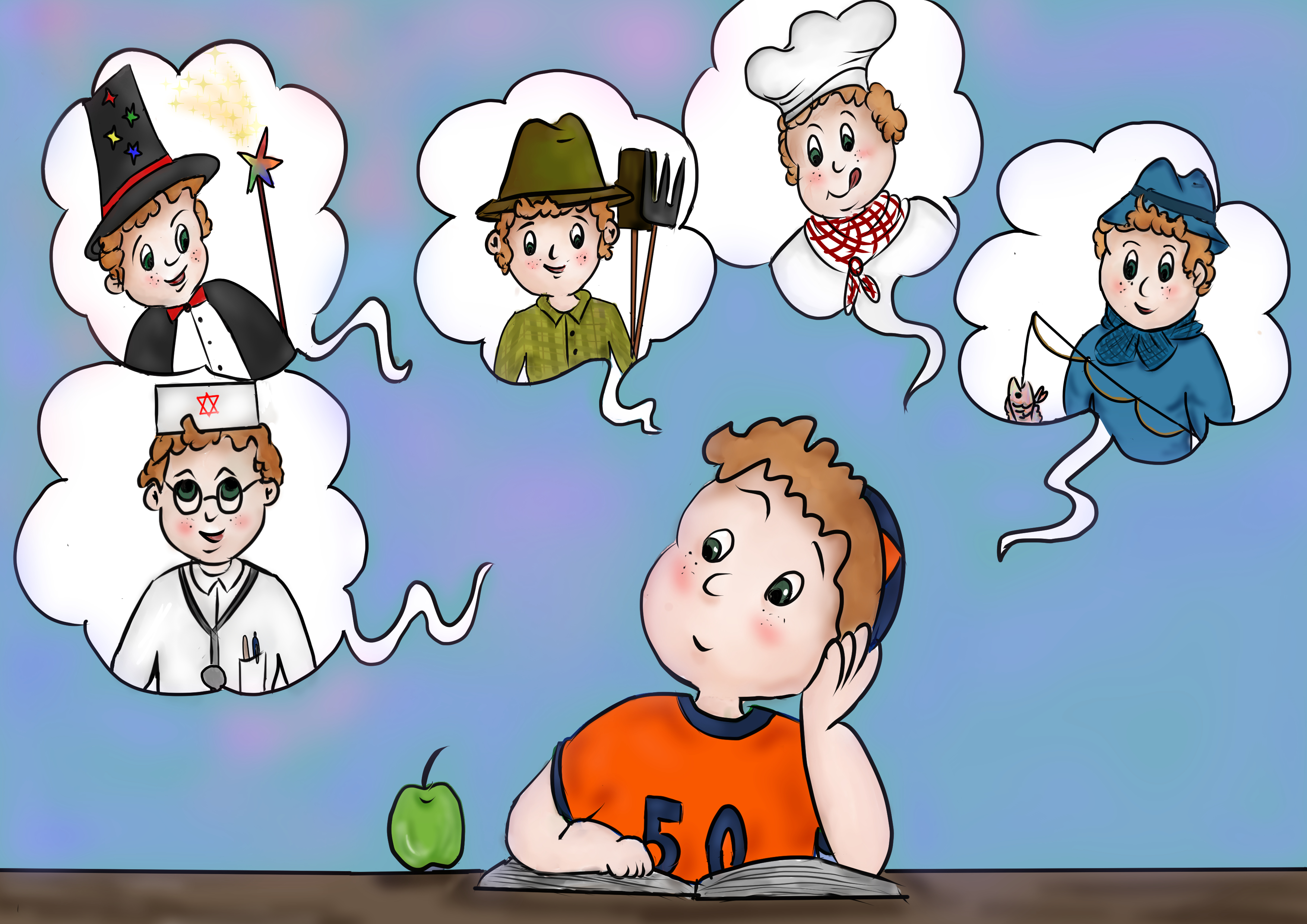 ילד חולם מה כדי להיות