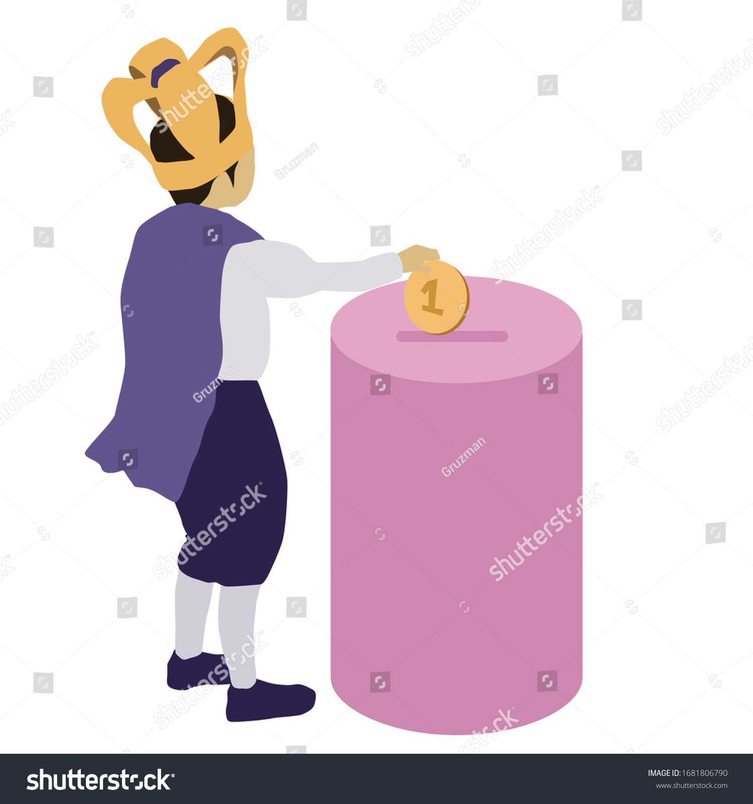 ילד מחופש למלך נותן צדקה-1681806790.jpg