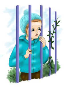 ילד מציץ מהגדר
"שכחו לקחת אותי מהגן..."