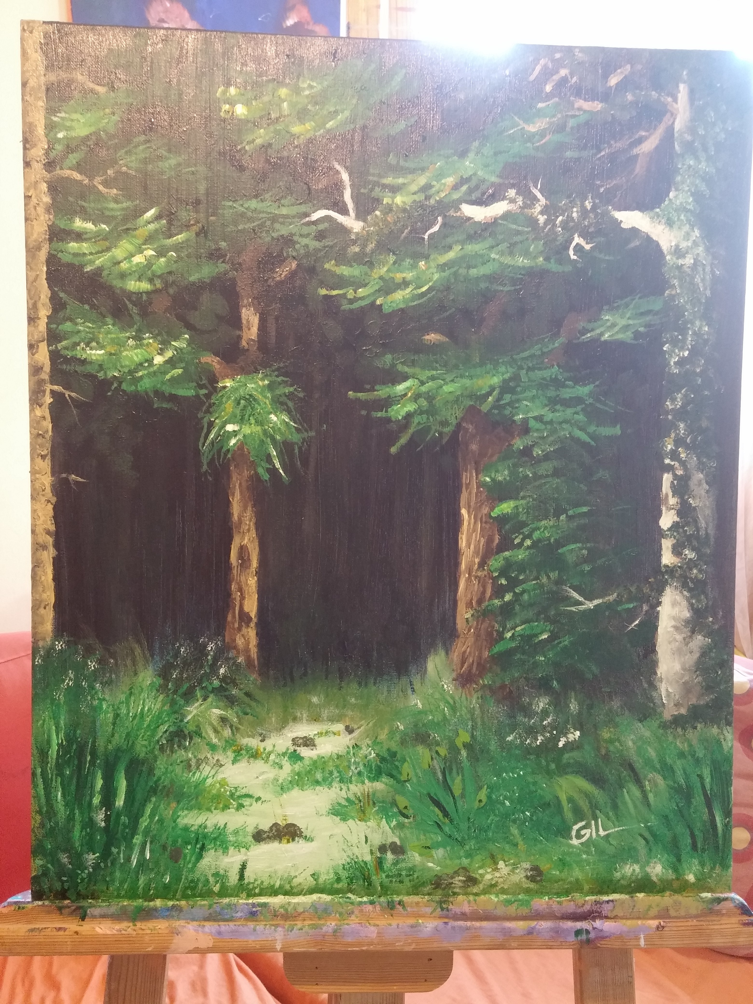 יער. אקריל על קנבס