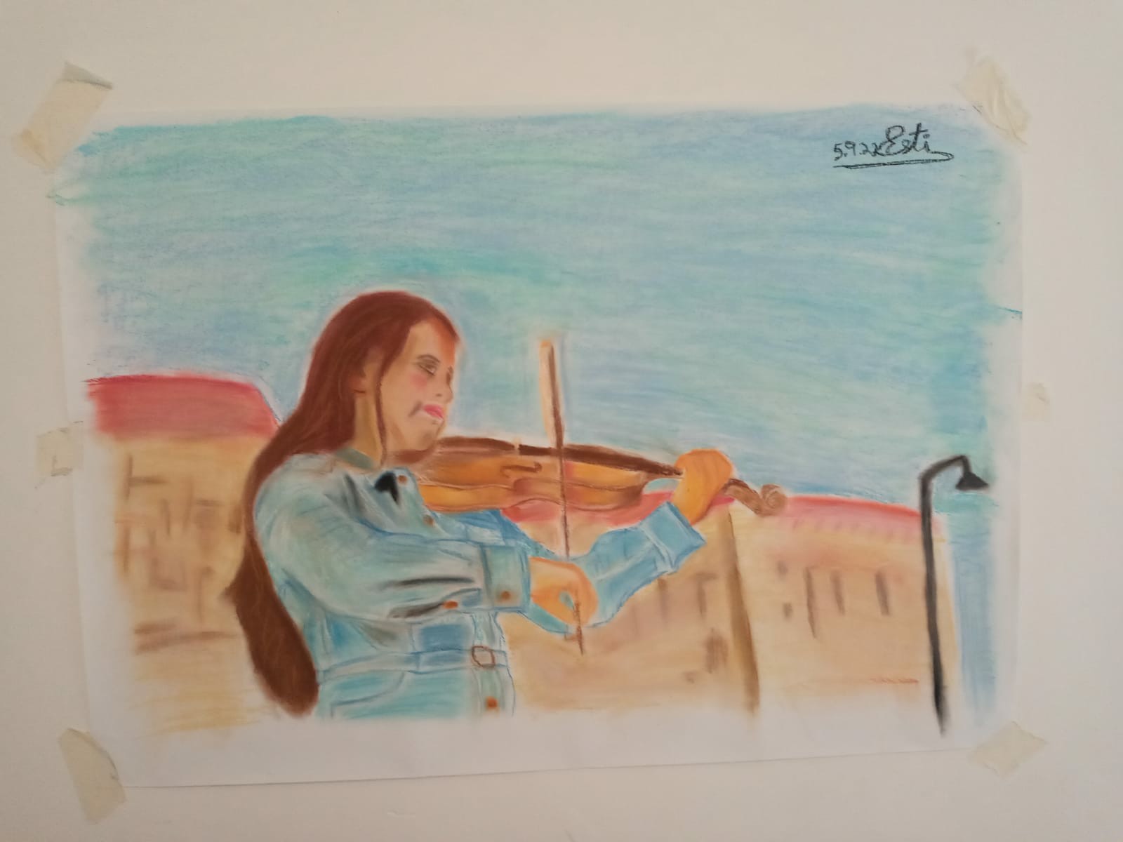 כנרית ירושלמית מוכשרת שצילמתי וגם איירתי