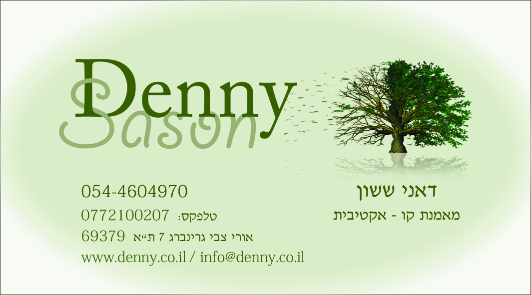 כרטיס ביקור - דאני ששון מאמנת אישית צד אחד