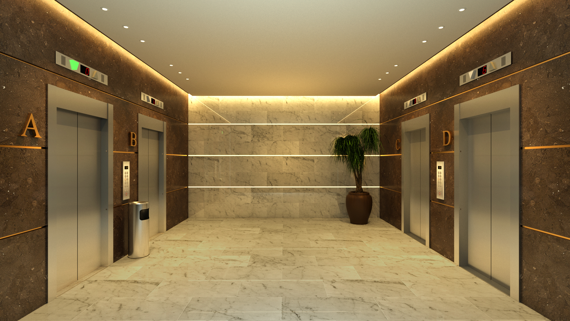 לובי מעלית -