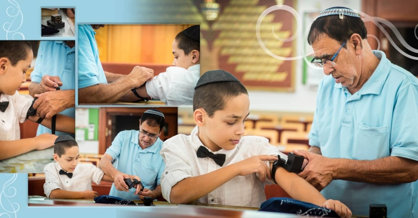 לוצקי דבורה צלמת | סבא ונכד | תפילין | רגעי נחת