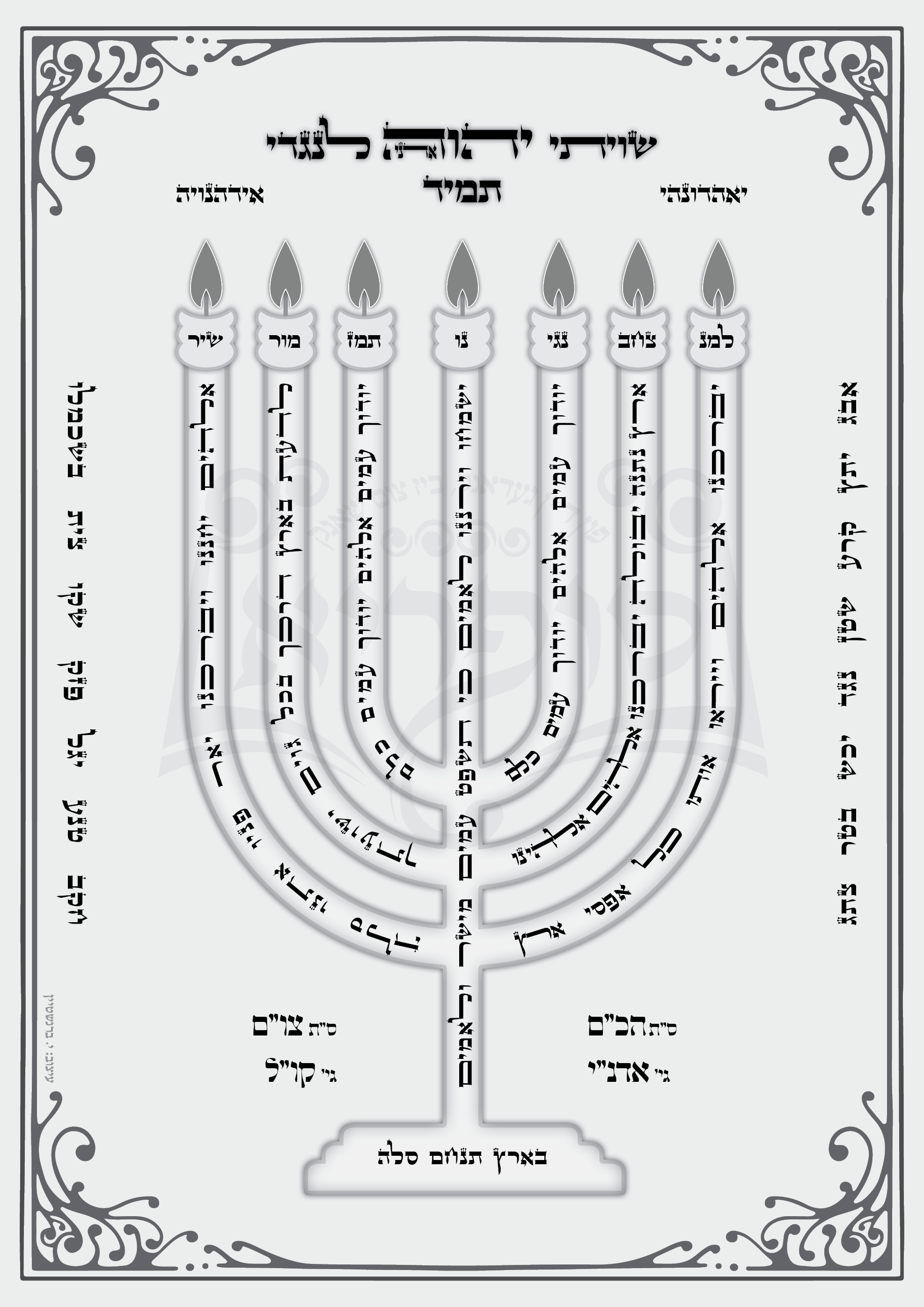 למנצח בצורת מנורה