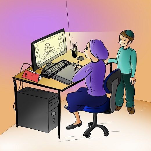 מאיירת בפעולה.jpg